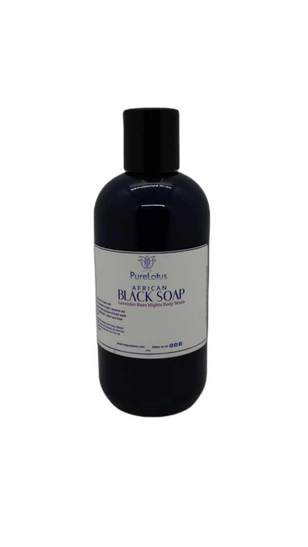 African Black Soap Lavender Rose Night Herbal Body Wash