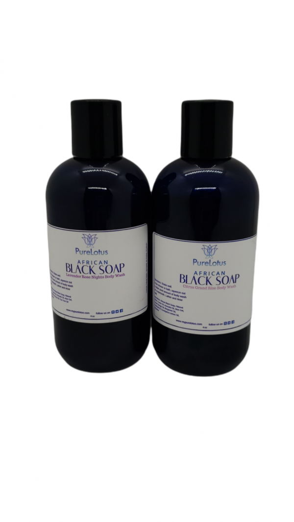 African Black Soap Lavender Rose Night Herbal Body Wash - Image 2