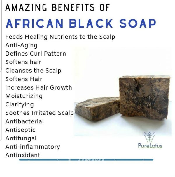 African Black Soap Lavender Rose Night Herbal Body Wash - Image 3