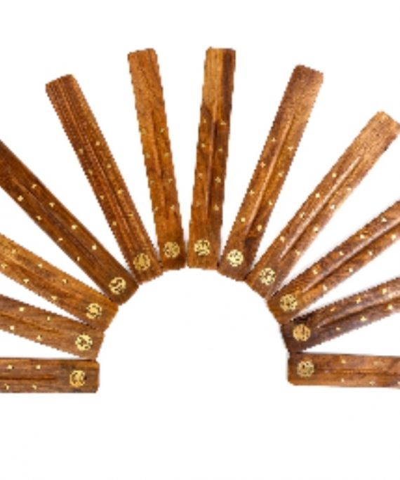 Zodiac Astrology Star Sign Wooden Ash Catcher - 10" Long